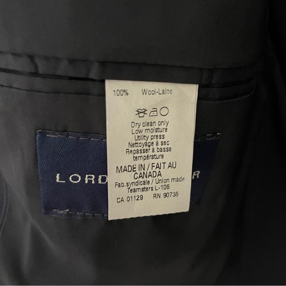 LAUREN Ralph Lauren Wool Suit Jacket M’s 40 Long Navy Pinstripe Single Jacket - Picture 8 of 10